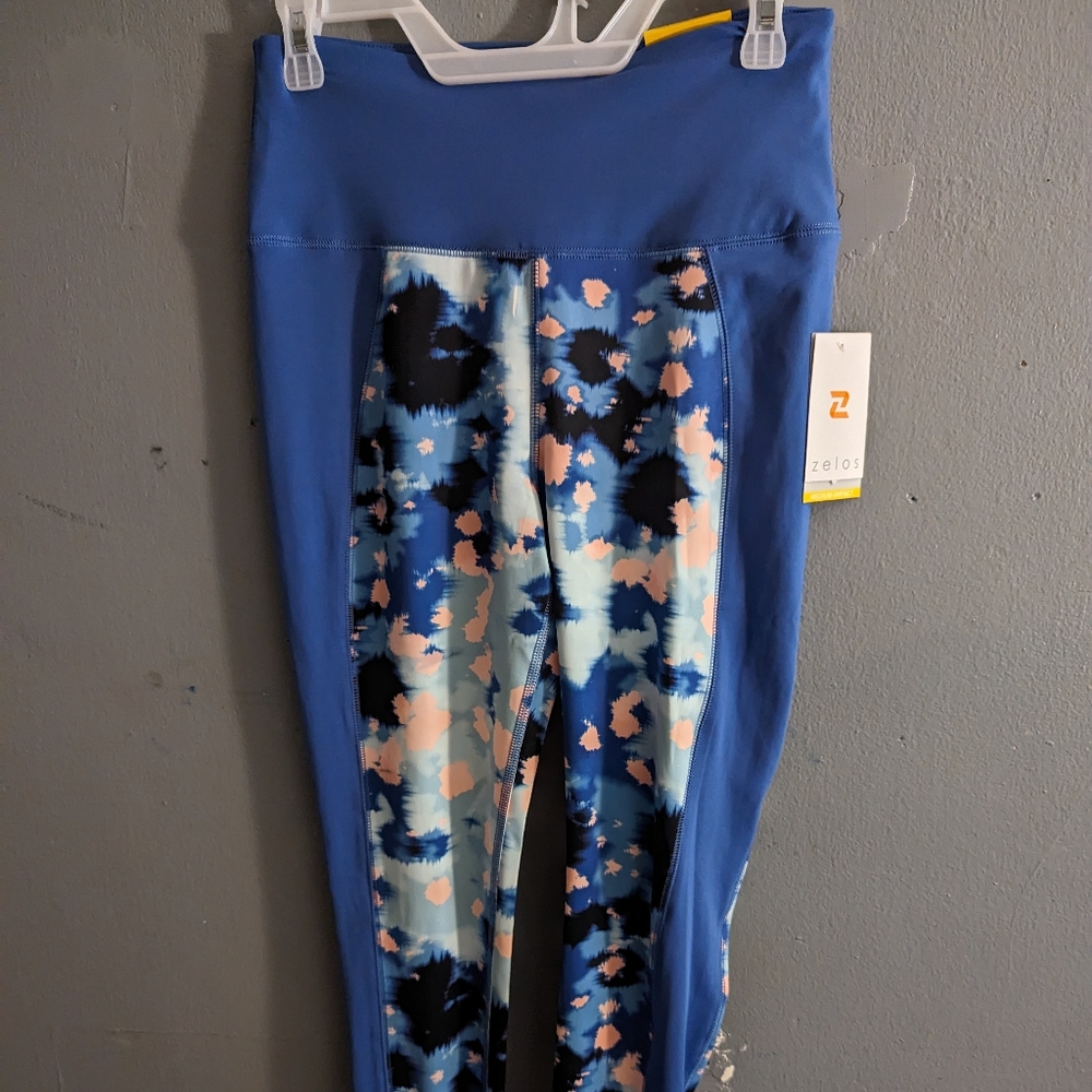 Womens 7/8 medium impact workout Leggings Zelos high waist